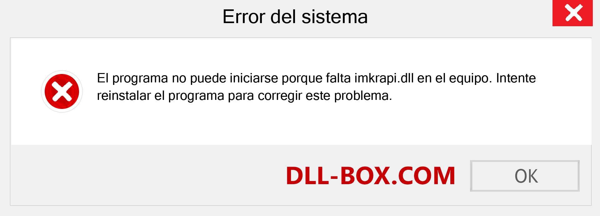 ¿Falta el archivo imkrapi.dll ?. Descargar para Windows 7, 8, 10 - Corregir imkrapi dll Missing Error en Windows, fotos, imágenes