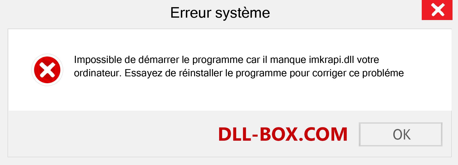 Le fichier imkrapi.dll est manquant ?. Télécharger pour Windows 7, 8, 10 - Correction de l'erreur manquante imkrapi dll sur Windows, photos, images